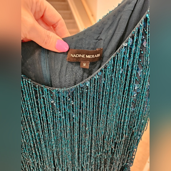 Nadine Merabi LOTTIE TEAL DRESS - Picture 6 of 7